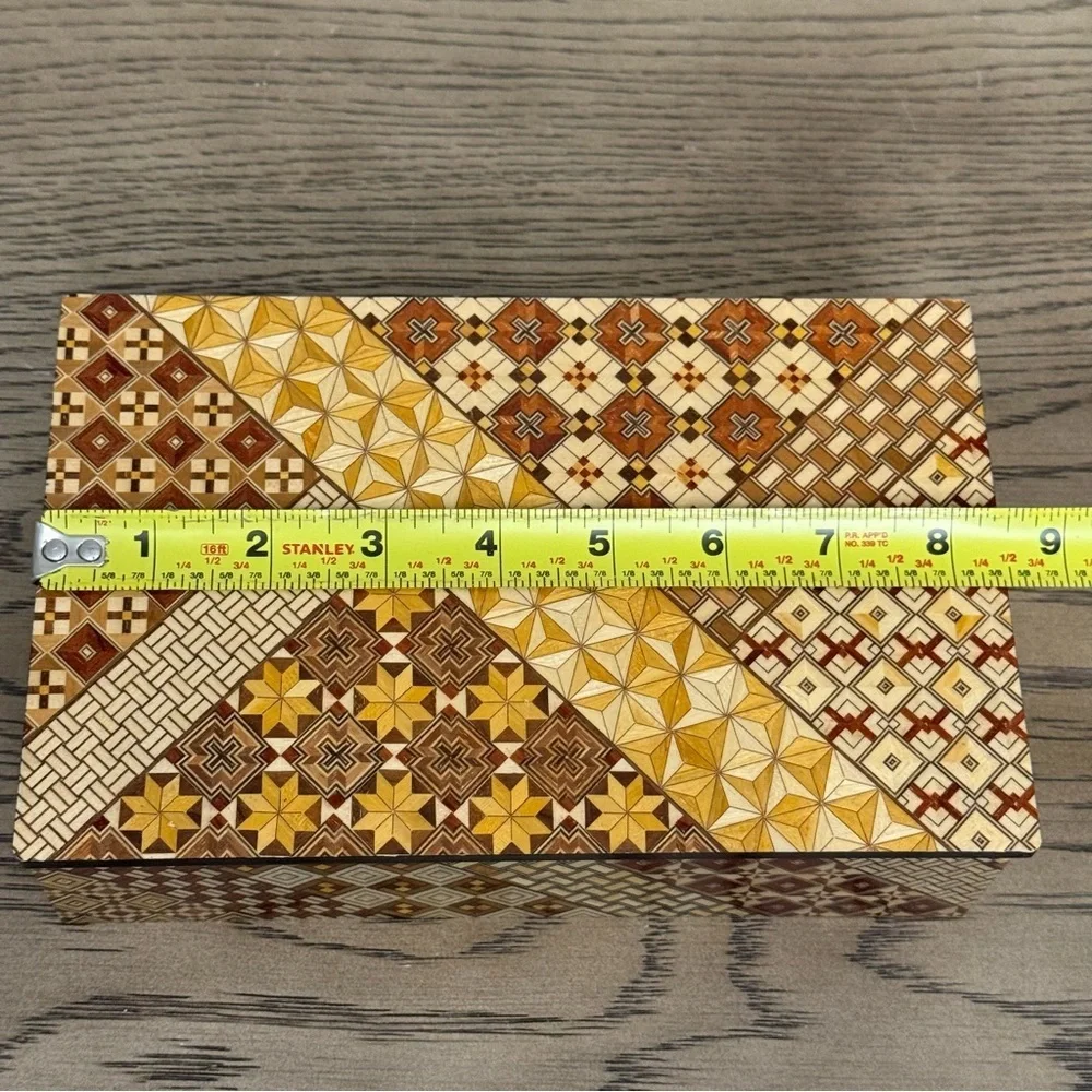 Intricate Brown and Tan Decorative Box